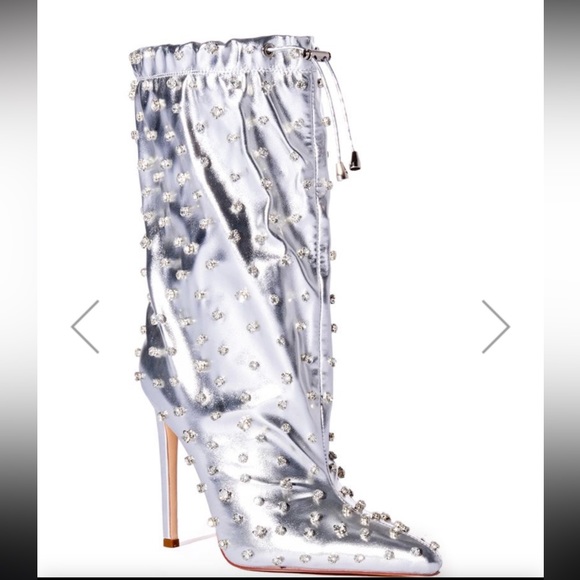 New with box Akira silver studded boots! - Picture 2 of 3